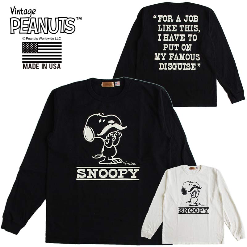 楽天市場】ヴィンテージピーナッツ スヌーピー VINTAGE SNOOPY 長袖T