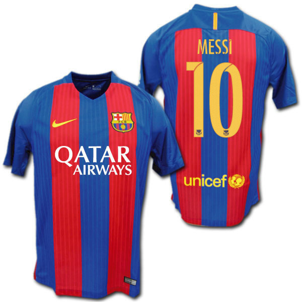 楽天市場】FCバルセロナ 16/17 ホーム（青赤） #10 MESSI メッシ