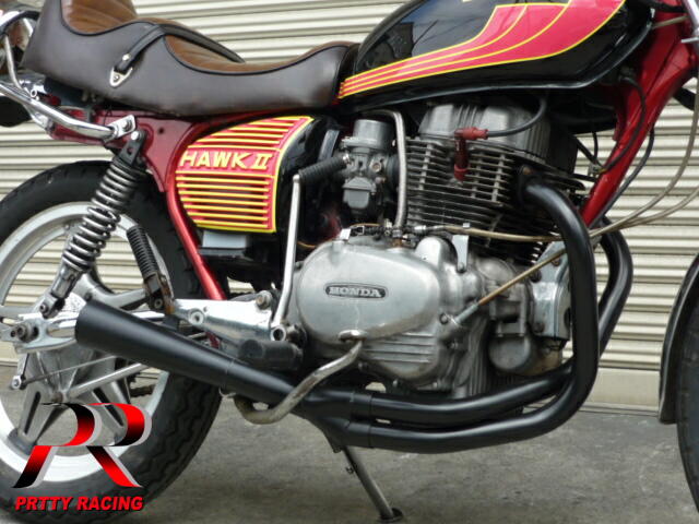 楽天市場】HONDA CB250T CB400T ホーク2 極 サイドクロス管 (メガホン