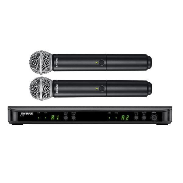 楽天市場】SHURE/シュアー BLX288/SM58 デュアルワイヤレスマイク