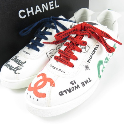 楽天市場】シャネル スニーカー ファレルウィリアムス Pharrell