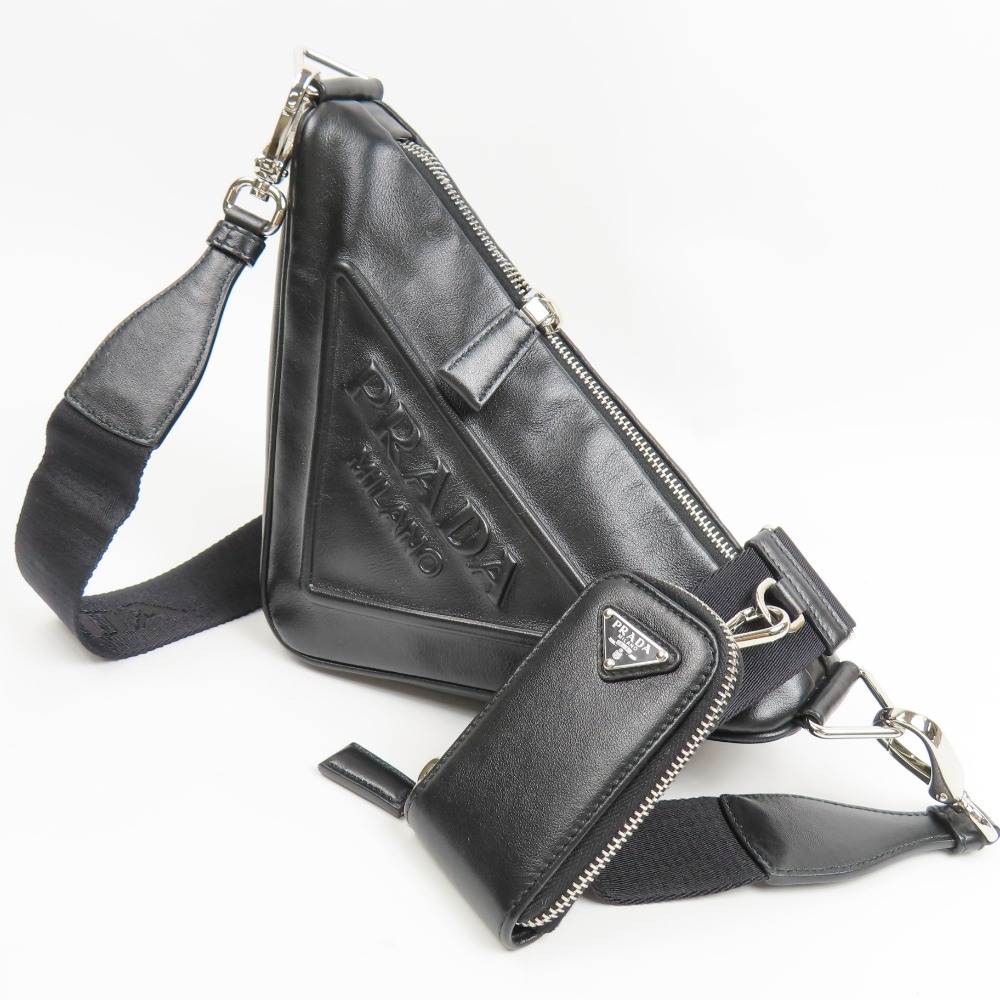 楽天市場】プラダ バッグ PRADA ショルダーバッグ トライアングル 現行