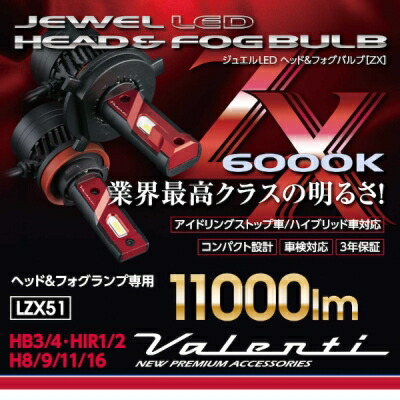 楽天市場】ジュエルLEDヘッド＆フォグバルブ ZXシリーズ H8/9/11/16
