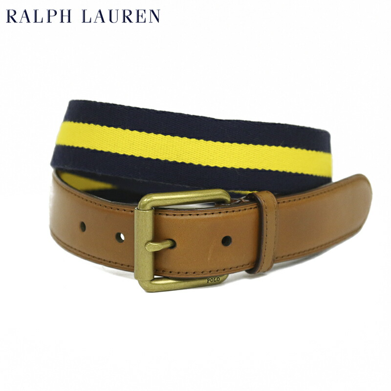 楽天市場】ポロ ラルフローレン メンズ リボン&レザーベルト POLO