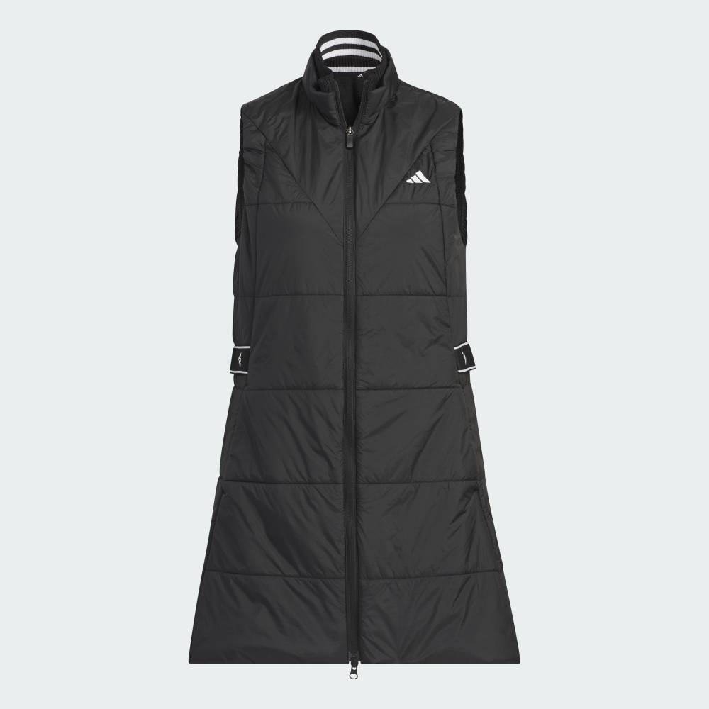 新品1.9万 adidasゴルフ 中綿 保温ロングベスト レディースXL 新品1.9