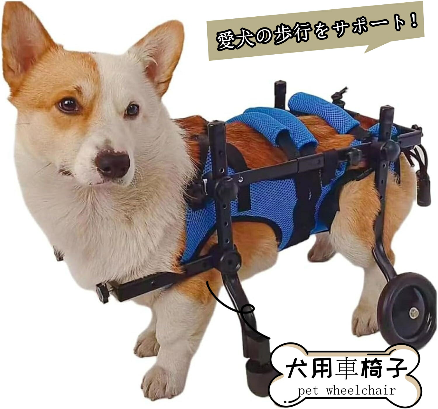 楽天市場】犬用車椅子 犬用歩行器 後ろ足 ペット車椅子 歩行補助 犬用