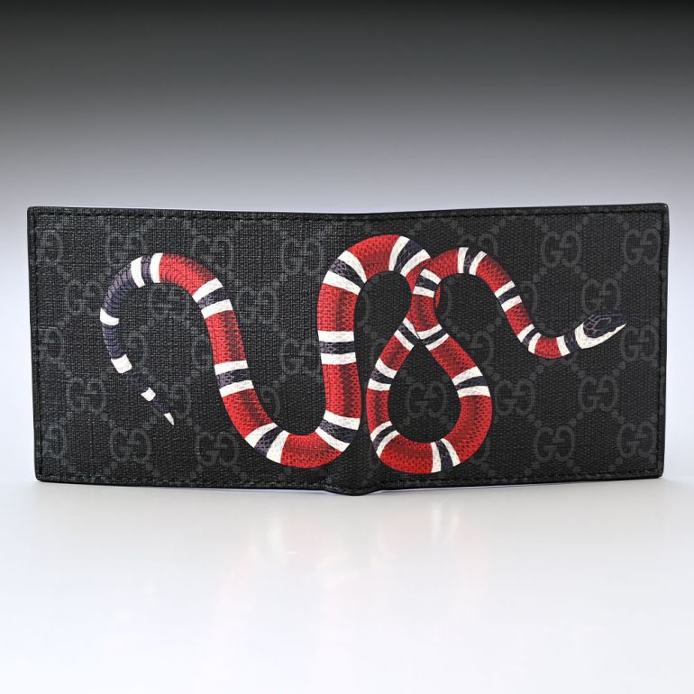 楽天市場】グッチ GUCCI 二つ折り財布 メンズ キングスネーク プリント