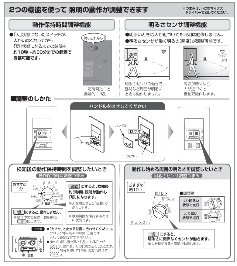 楽天市場】パナソニック アドバンスシリーズ配線器具 壁取付熱線センサ