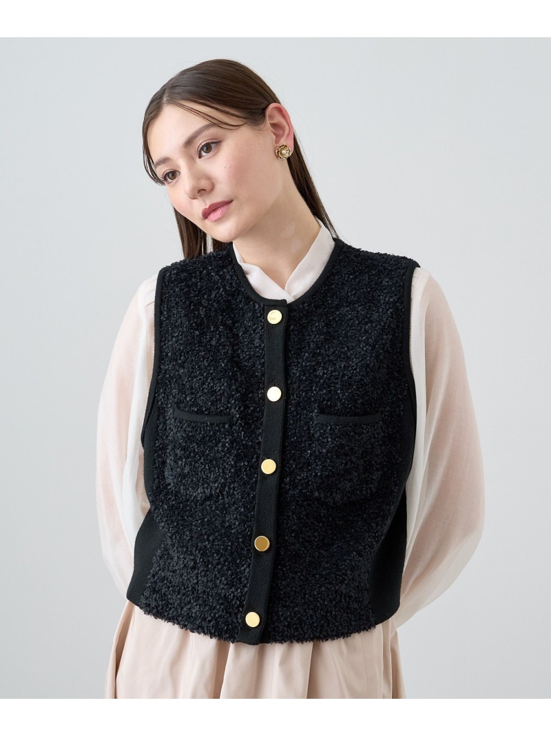 楽天市場】【SALE／50%OFF】モールコンビクルーネックジレ ANAYI