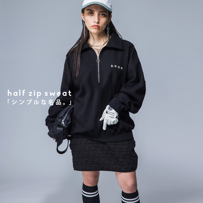 楽天市場】ANTIQUA GOLF×STCH ハーフジップトップス レディース 送料