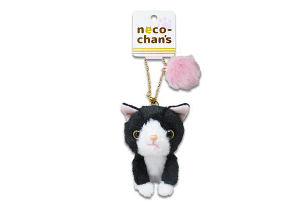 楽天市場】オリジナル neco-chan's マスコットキーホルダーハチワレ 猫