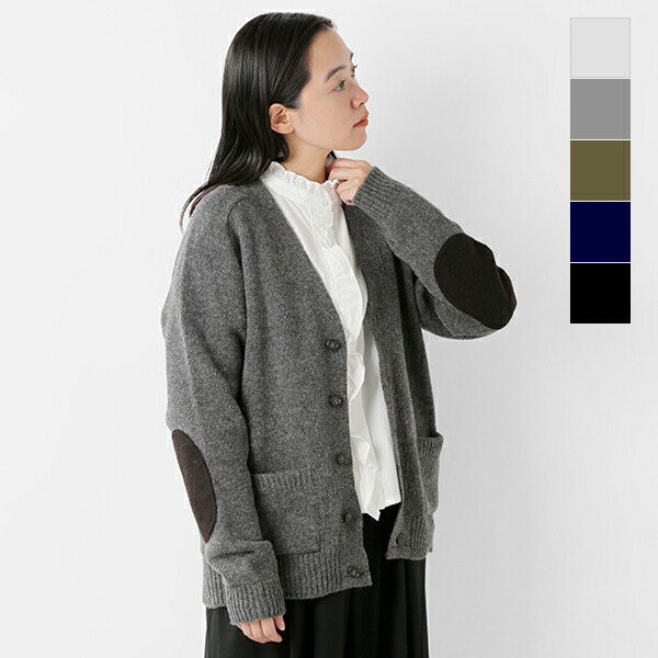 楽天市場】soglia ソリア エルボーパッチ付きカーディガン“LANDNOAH