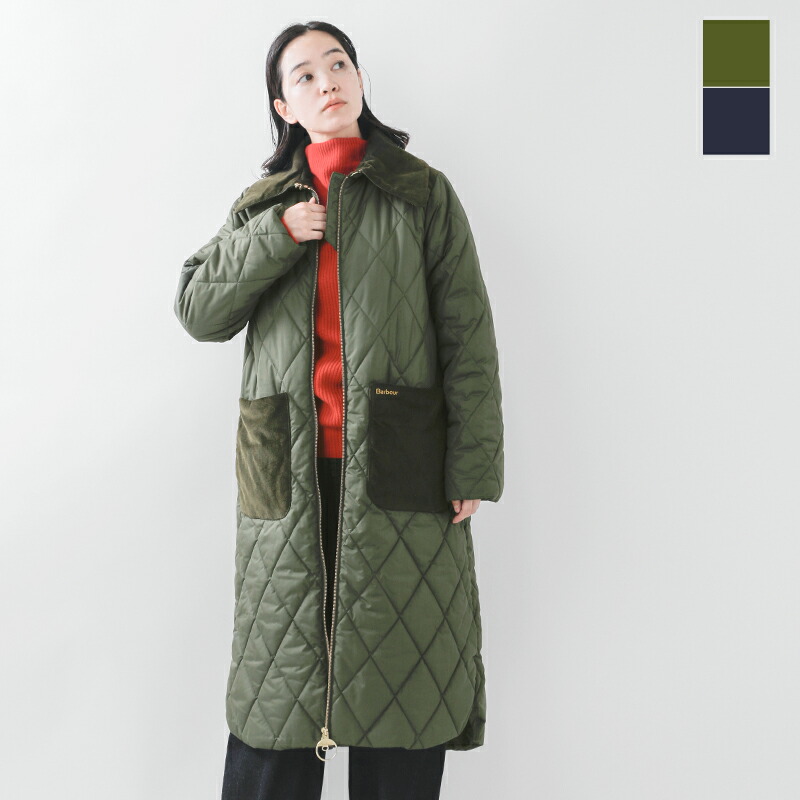 楽天市場】Barbour バブアー ジップ キルティング ロングコート