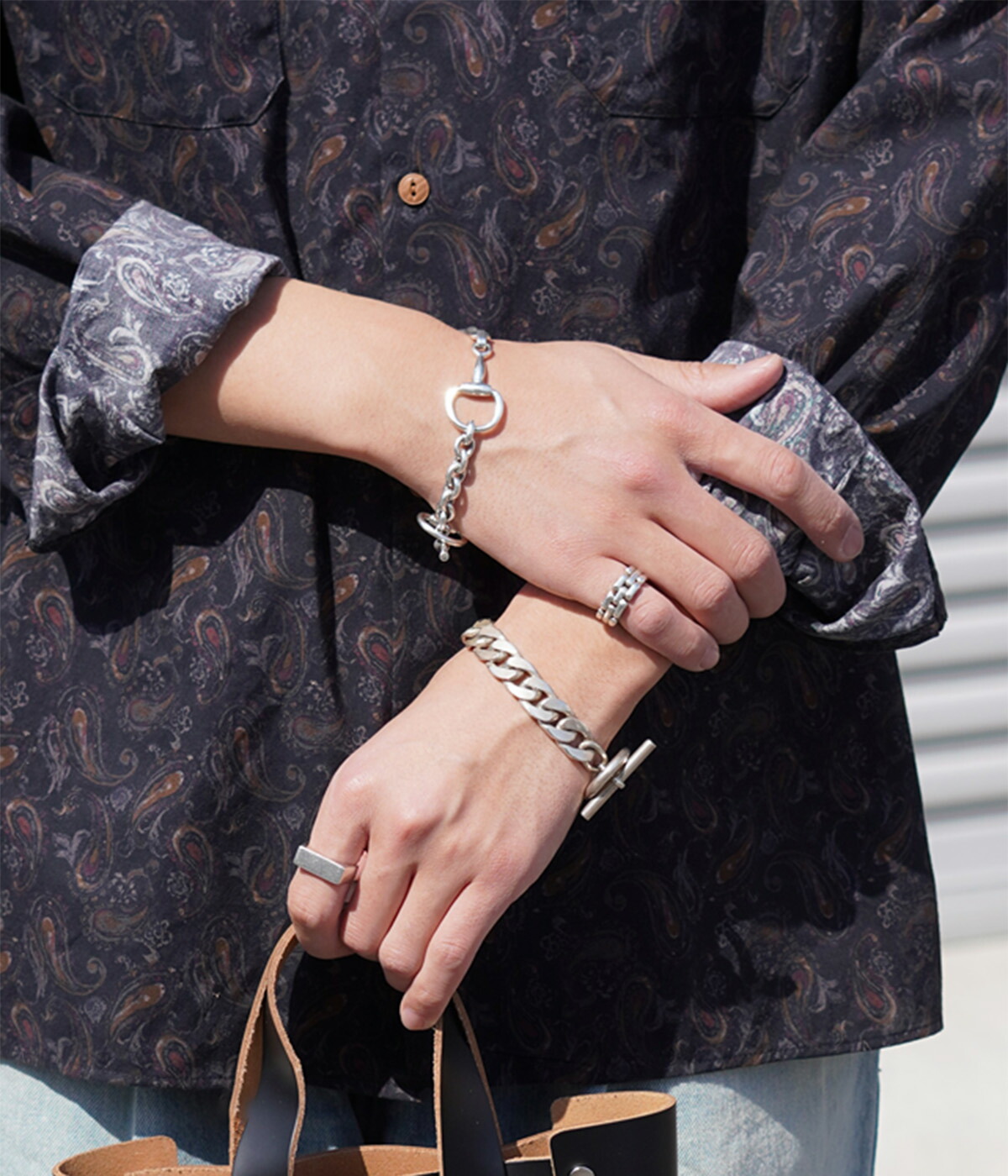 楽天市場】[送料無料]LAVER : 別注 FOUR BIT CHAIN BRACELET / 全2色
