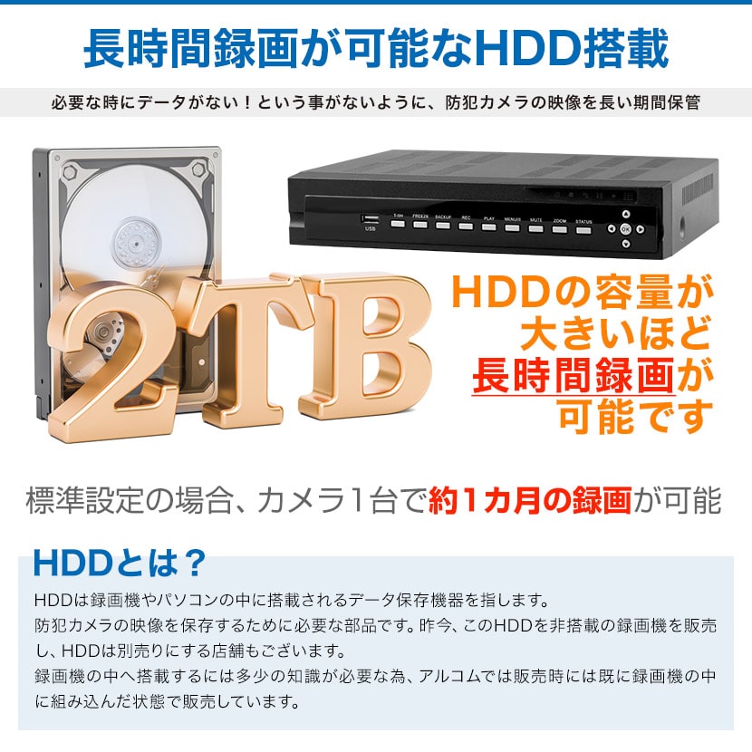楽天市場】【3/1ポイント13倍】送料無料 2年保証 防犯カメラ