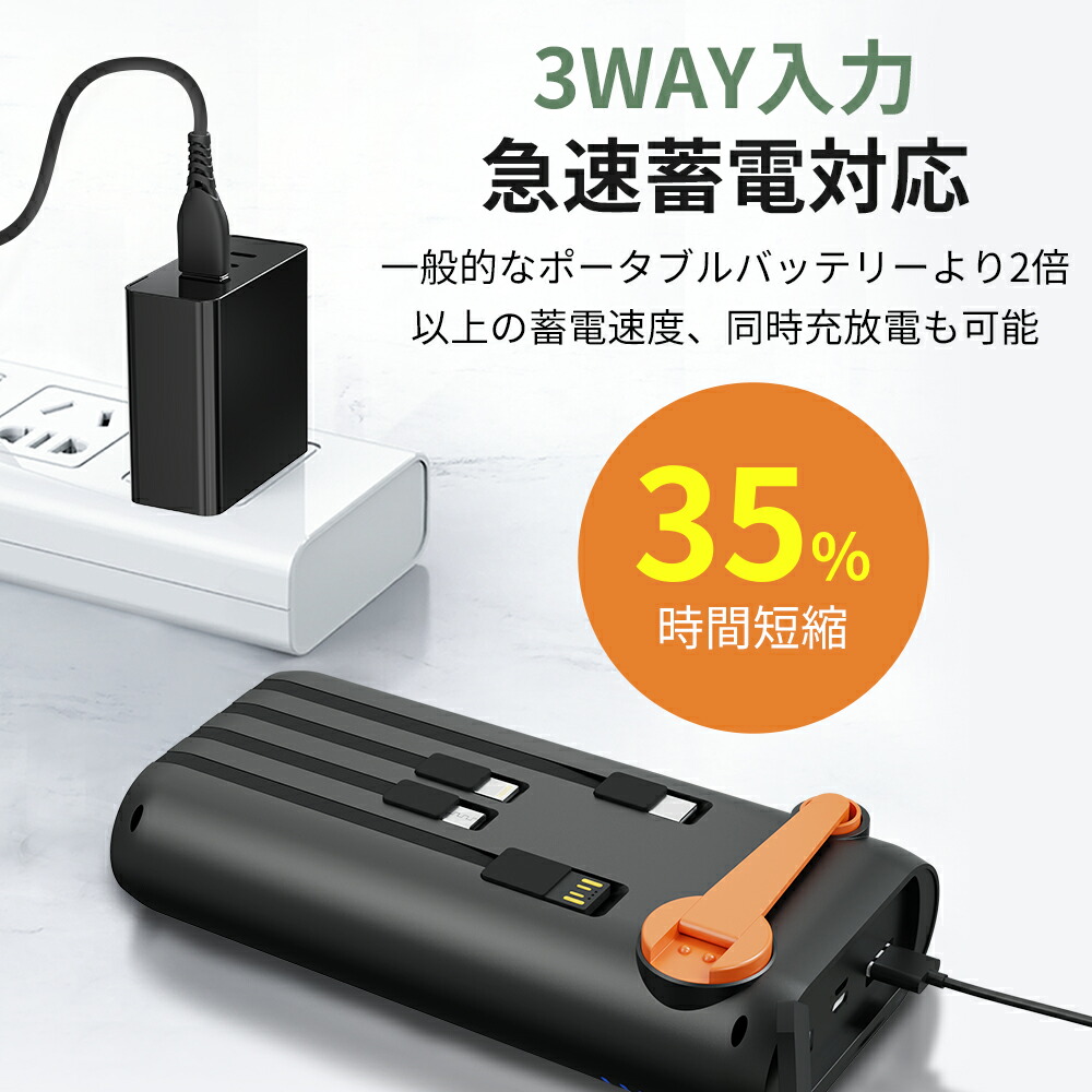 楽天市場】【新登場】ソーラー モバイルバッテリー 大容量 61200mAh