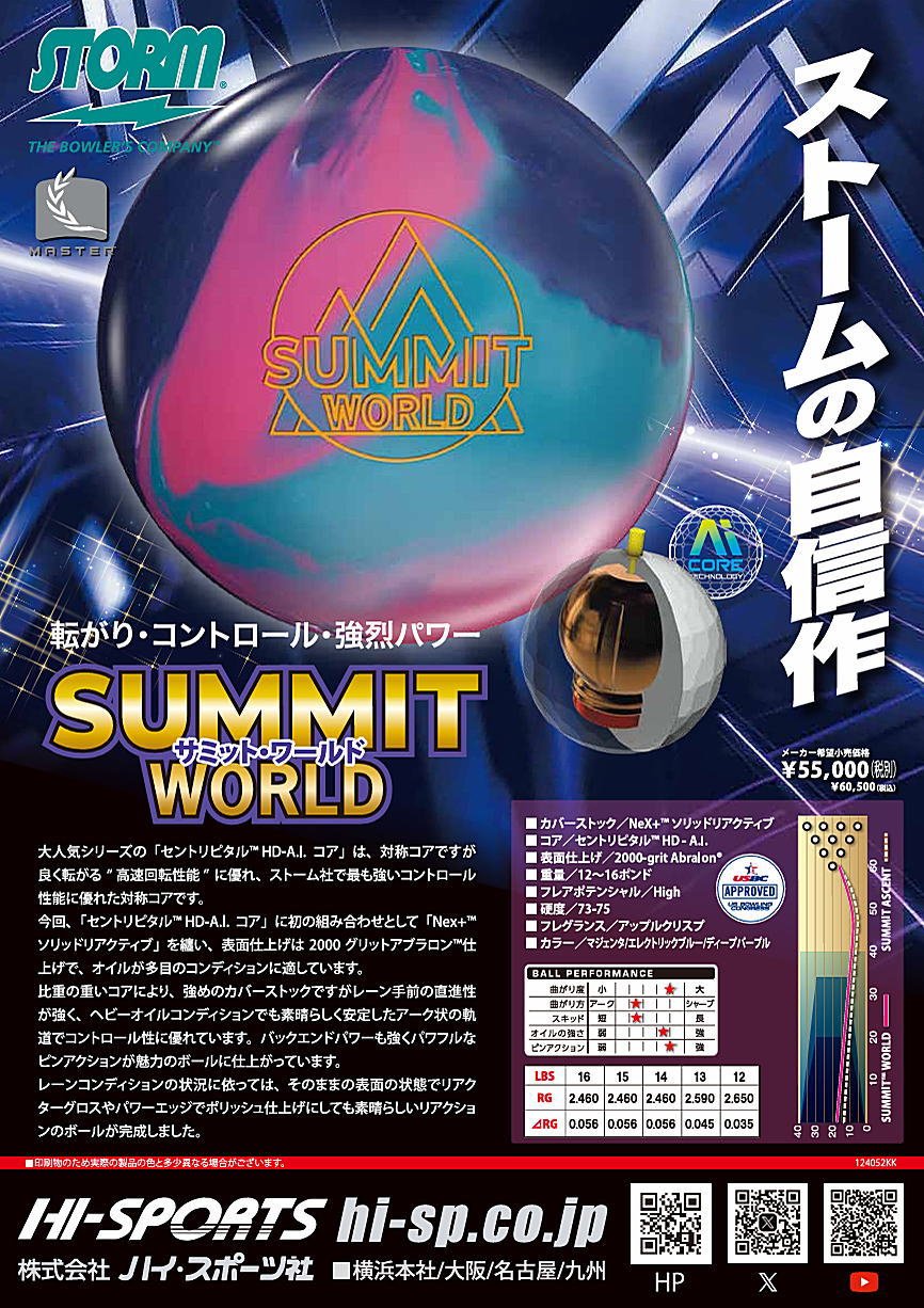 楽天市場】【STORM】 サミット・ワールド : ボウラーズショップ プリメーロ