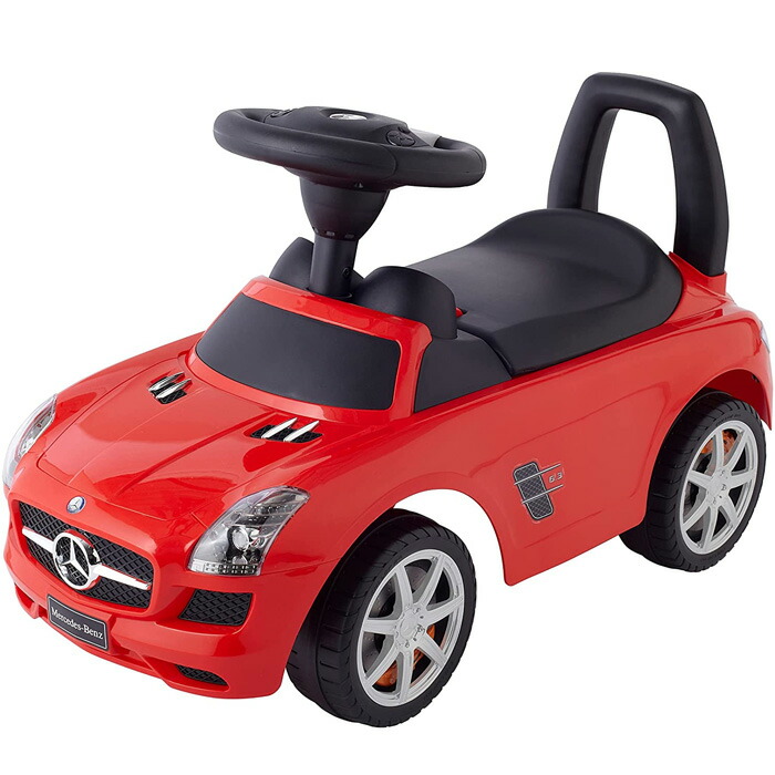 楽天市場】乗用メルセデスベンツ SLS AMG レッド 乗用玩具 足けり乗用