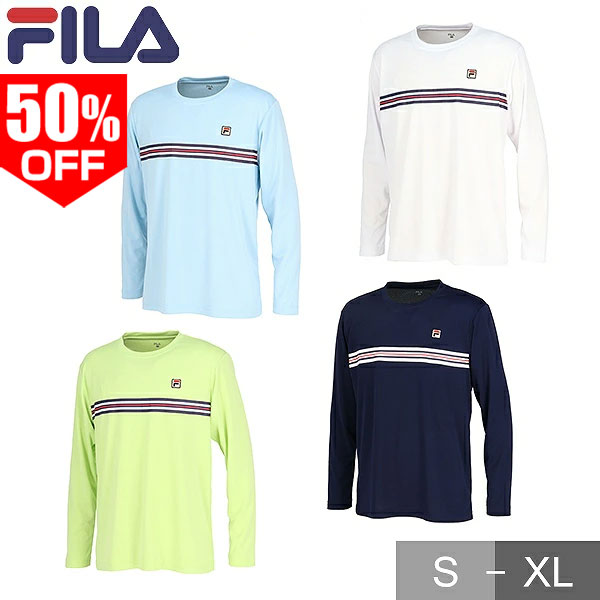 楽天市場】50％OFF フィラ テニス ロングTシャツ メンズ 長袖 テニス
