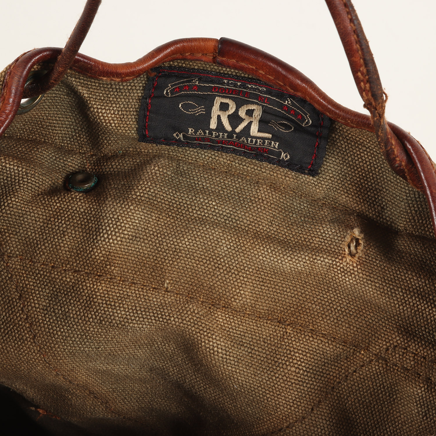 楽天市場】RRL ダブルアールエル バッグ 90s 三つ星 レザー コンビ