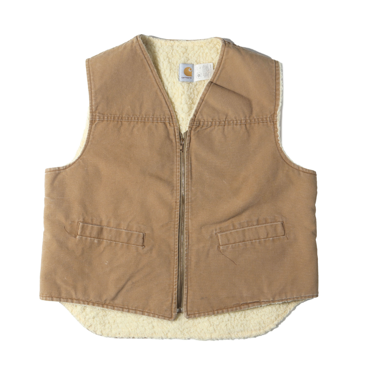 楽天市場】Carhartt カーハート ベスト サイズ:XL 80s 裏ボア ブラウン