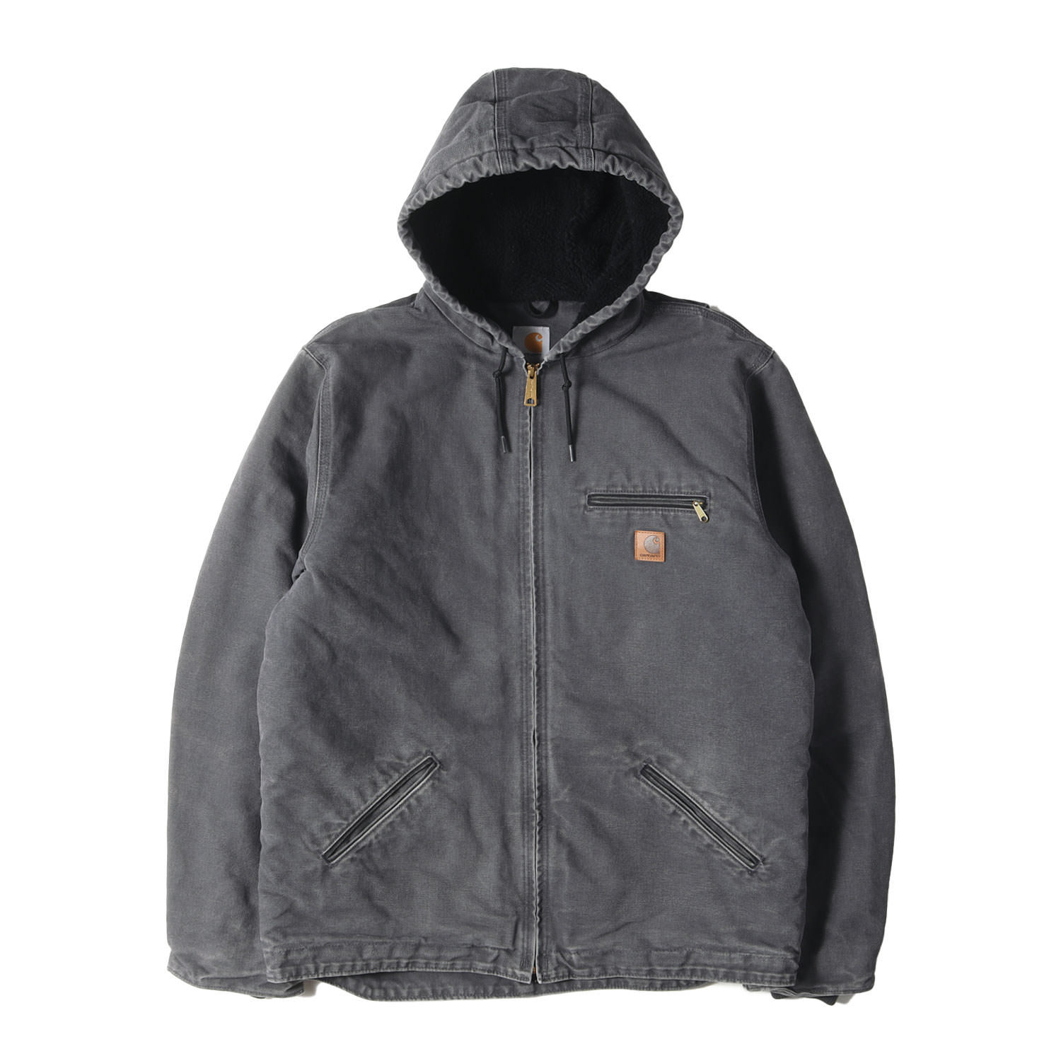 じ*ち様 Carhartt フード付きグレージャケット Carhartt グレー フード
