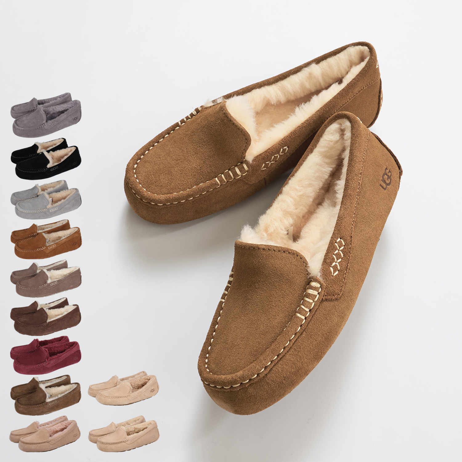 楽天市場】UGG ANSLEY アグ スリッポン モカシン アンスレー