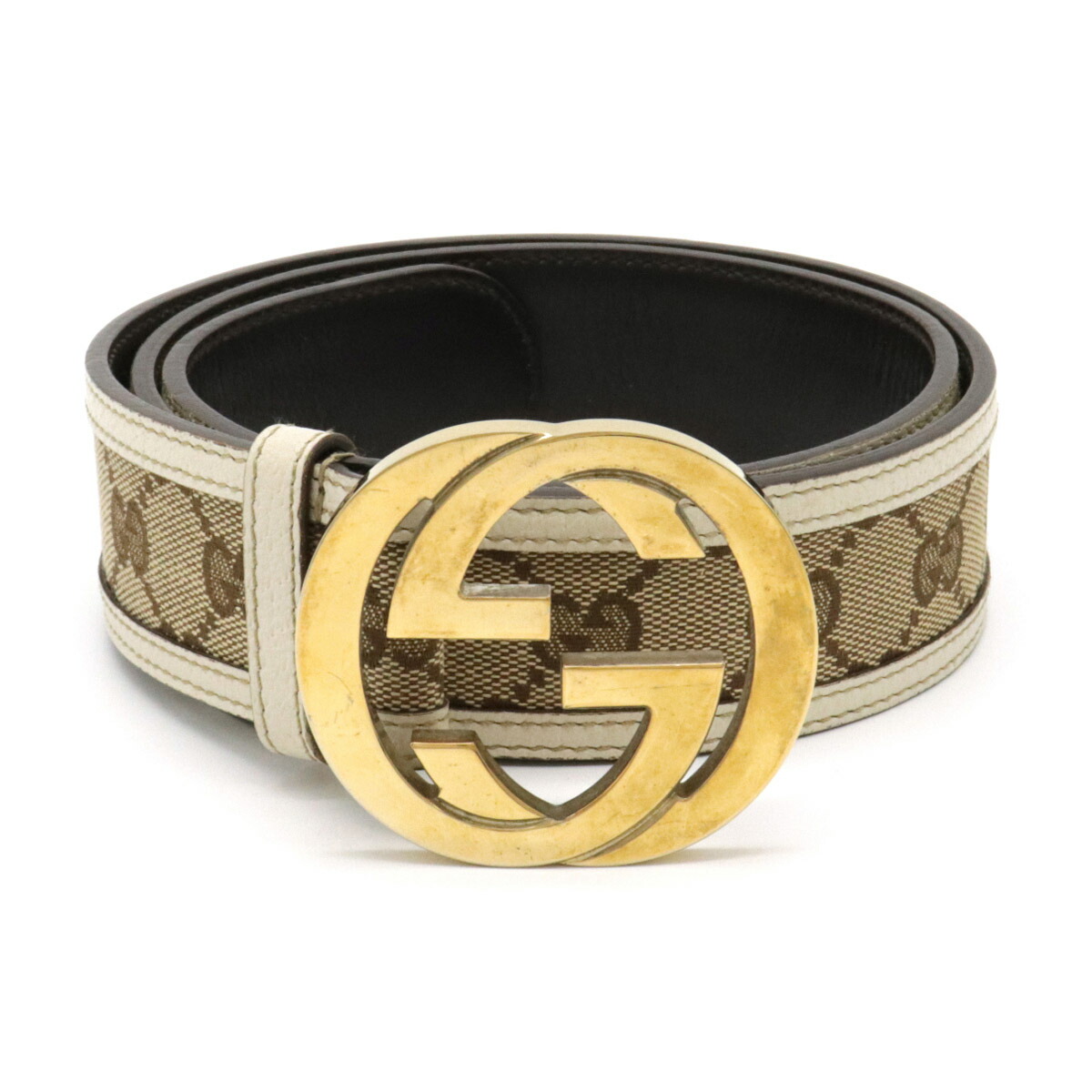 GUCCI GGパターン ベルト グレー ゴールドバックル 楽天市場】GUCCI