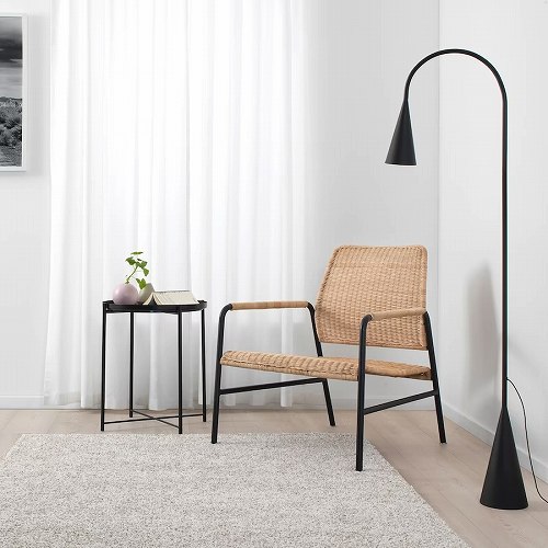 楽天市場】IKEA イケア パーソナルチェア 籐 チャコール m20442969