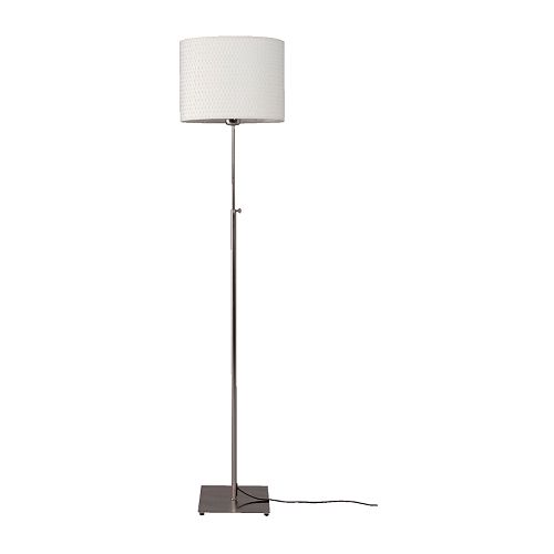 IKEA イケア フロアランプ ニッケルメッキ ホワイト 白 20076447 ALANG