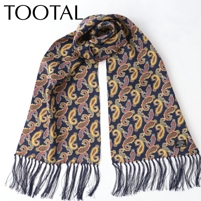 楽天市場】Tootal Vintage メンズ シルクスカーフ ペイズリー