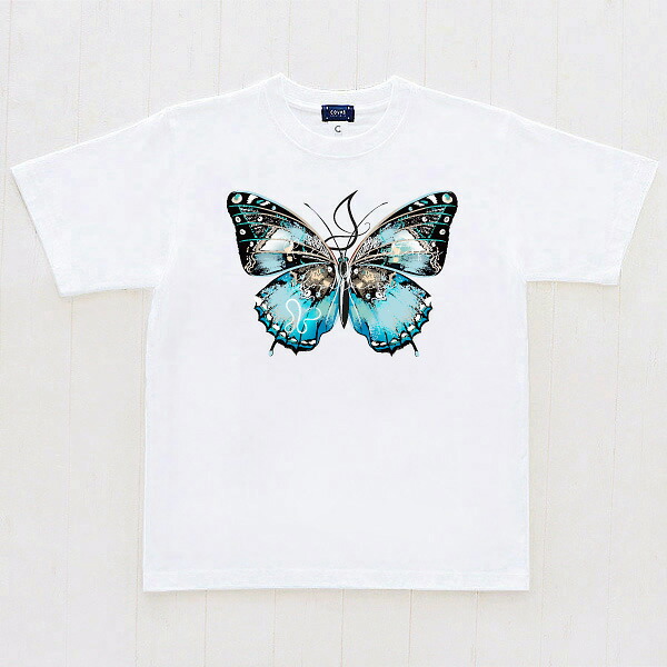 楽天市場】COVAS GRAPHIC Tシャツ 青蝶 ホワイト 白 303113-10 ユニ