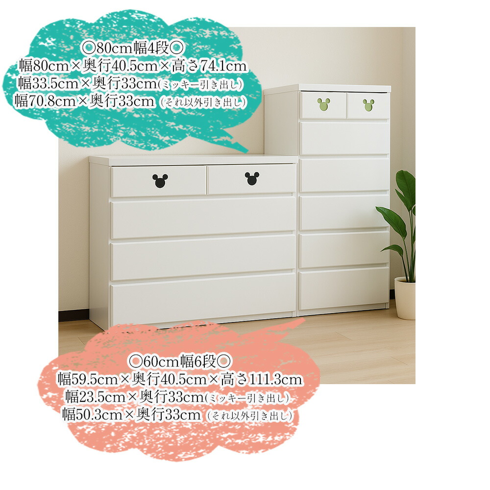 楽天市場】ミキット | ディズニー 家具 タンス 収納 ミッキー 取っ手
