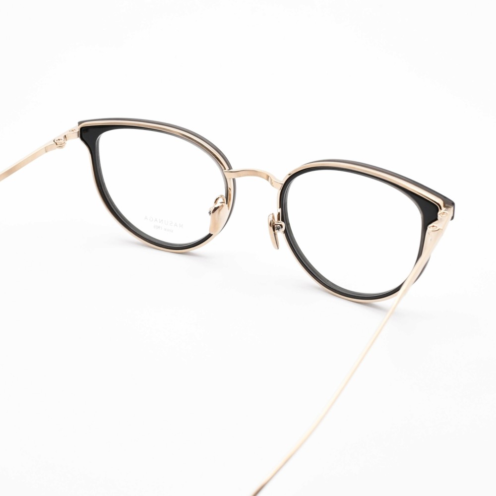 楽天市場】増永眼鏡 MASUNAGA since 1905ODETTE col-49 BK/GP