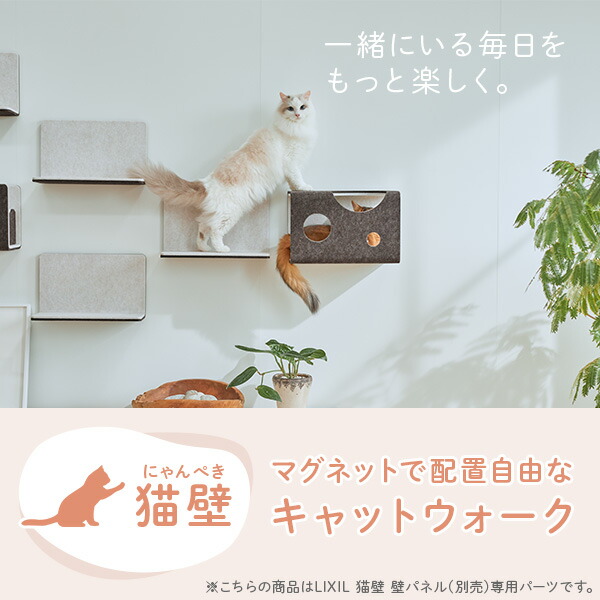 楽天市場】猫壁 ボックス 透明タイプ マグネット式 キャットステップ