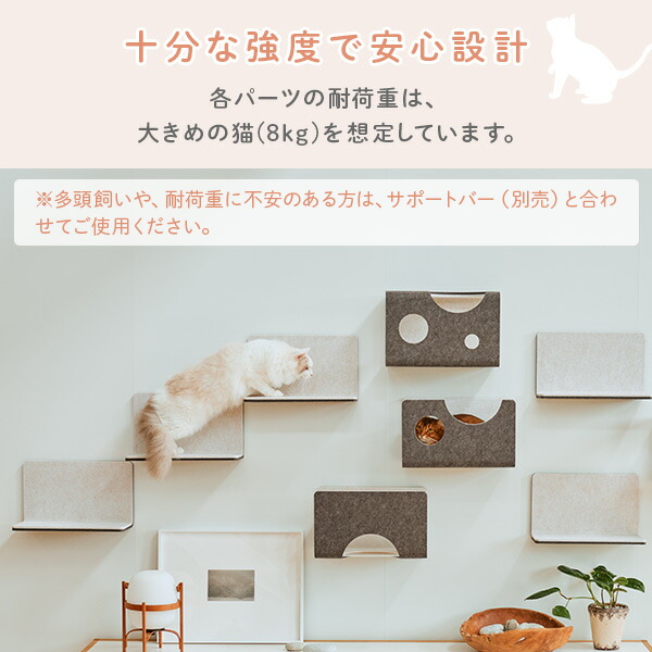 楽天市場】猫壁 ボックス マグネット式 キャットステップ 壁面