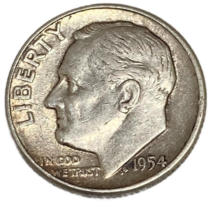 楽天市場】アメリカ 10セント 銀貨 1946〜1964年 ルーズベルトダイム