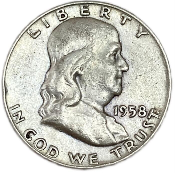 楽天市場】アメリカ銀貨 50セント ハーフダラー 1948～1963年 VF 外国