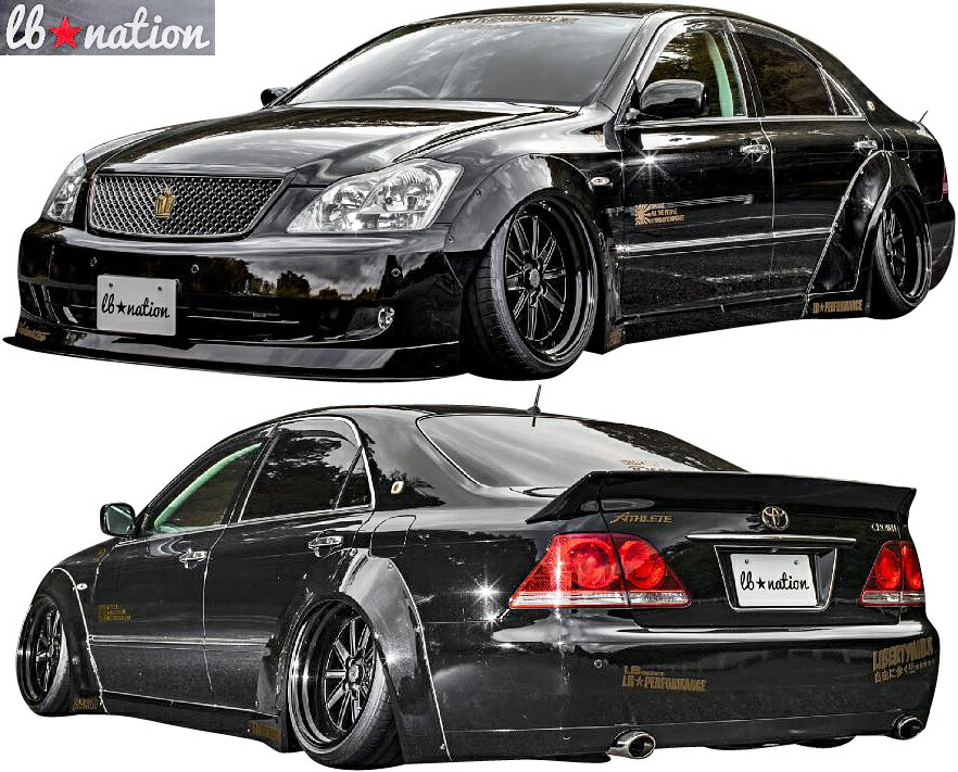 楽天市場】【M's】トヨタ 180系 クラウン (2003y-2008y) Liberty Walk