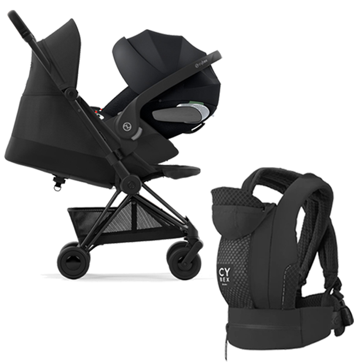 cybex ブラックベビーカー 折りたたみ式 2023 cybex ブラック