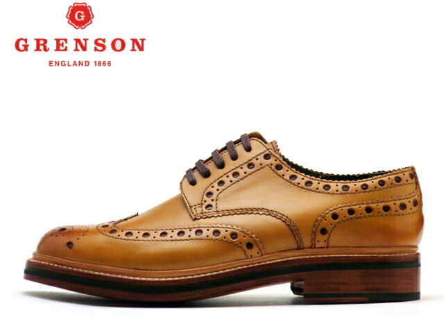 楽天市場】グレンソン 靴 GRENSON ARCHIE アーチー ウィングチップ