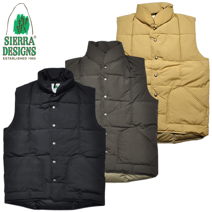 楽天市場】SIERRA DESIGNS シエラデザイン ダウンベスト DOWN SIERRA