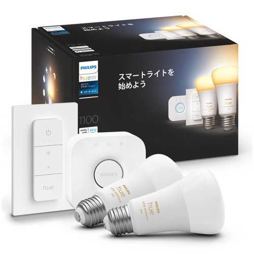 フィリップス Hue スマート電球 フルカラー 60W 800lm E26 2個 Amazon