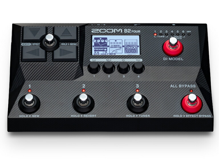 楽天市場】ZOOM B2 FOUR 新品 ベース用マルチエフェクター[ズーム