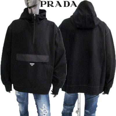 楽天市場】PRADA プラダ パーカー フーディ メンズ フロント