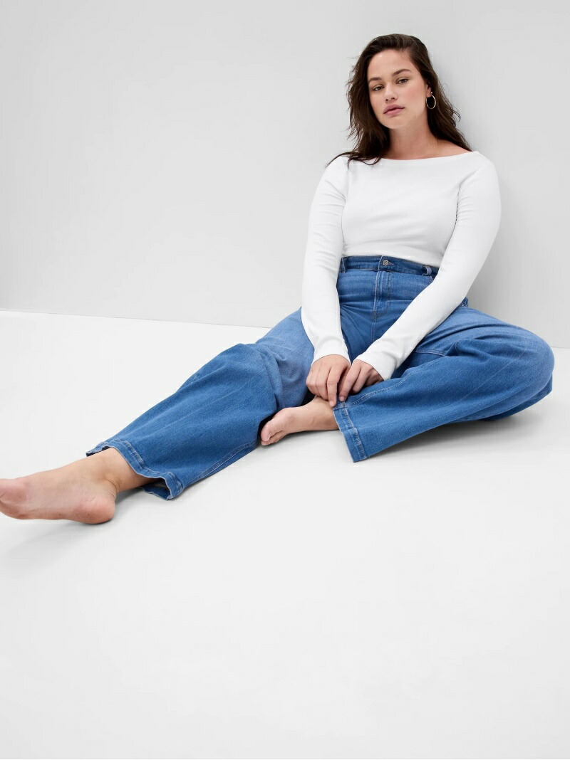 楽天市場】(W)モダン ボートネックTシャツ GAP ギャップ トップス