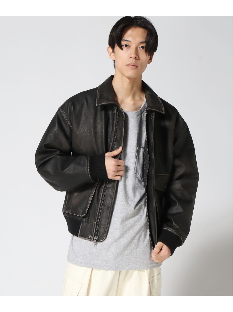 楽天市場】【SALE／66%OFF】(U)リサイクル ヴィーガンレザー ボンバー