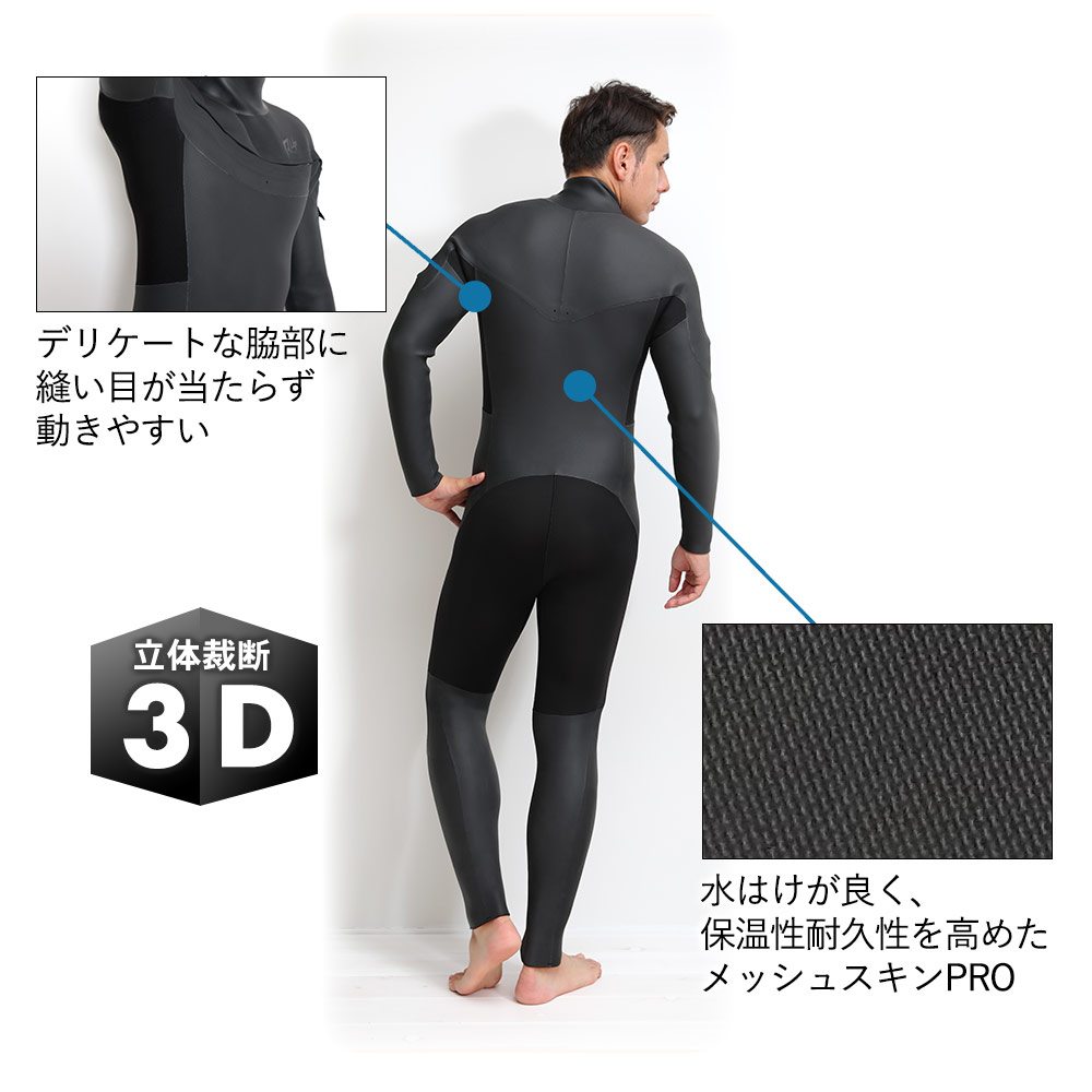 楽天市場】[開始4時間限定ｸｰﾎﾟﾝ]セミドライ 5×3mm RSS SURF ウェット