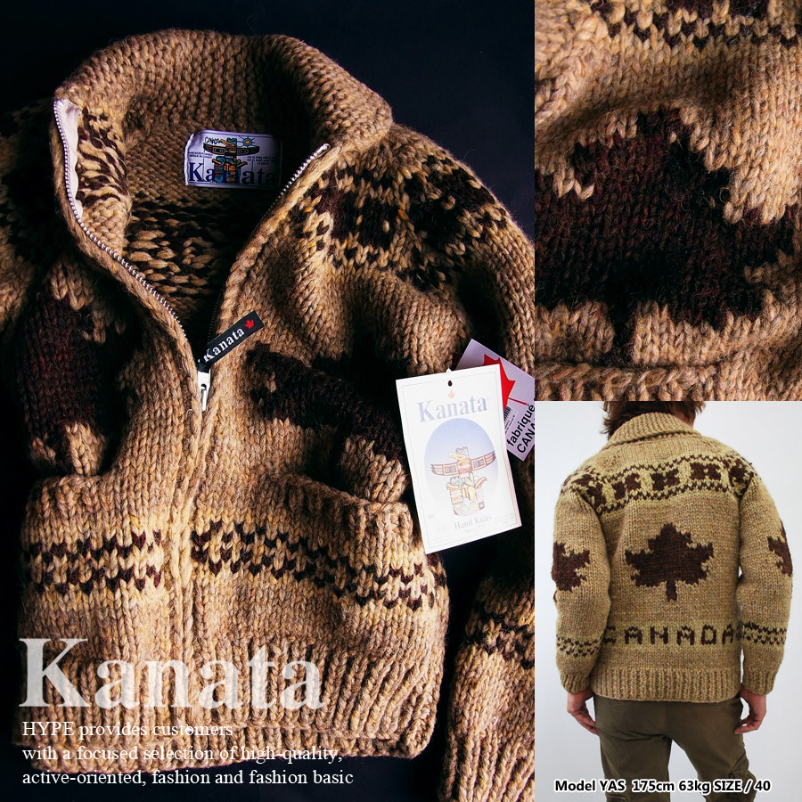 楽天市場】Kanata カナタ カウチンニット セーター メンズ