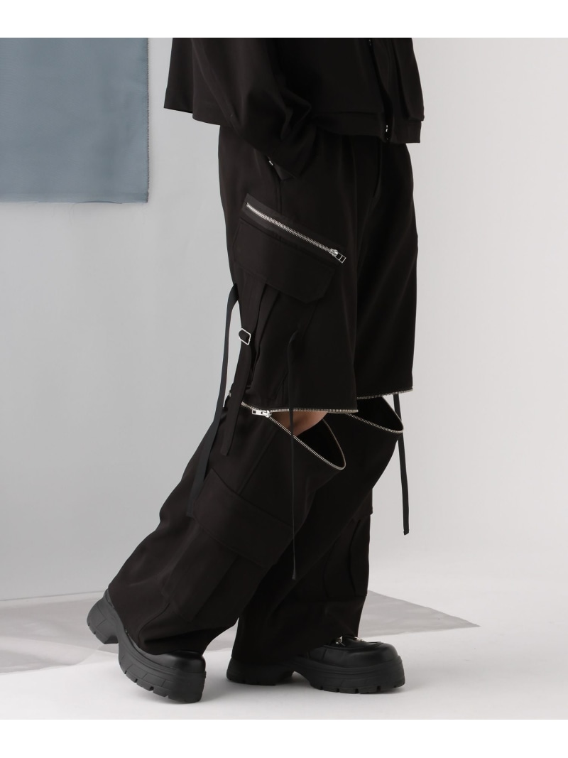 楽天市場】【SALE／42%OFF】【SET UP対応】2WAY-ZIPカーゴパンツ HARE